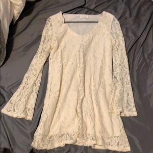 Cream lace summer dress